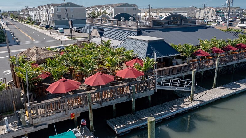 Ariel shot of restaurant